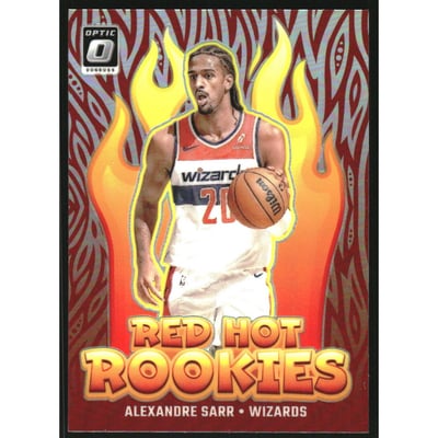 2024-25 Donruss Optic Red Hot Rookies Holo #2 Alexandre Sarr