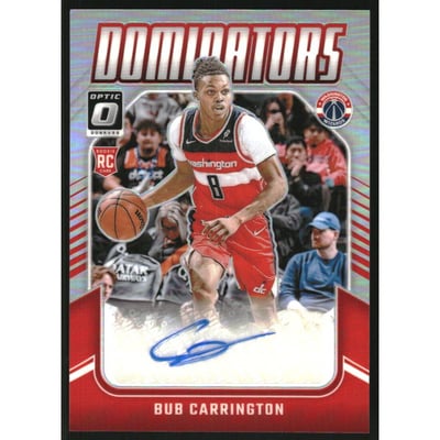 2024-25 Donruss Optic Rookie Dominators Signatures Holo #6 Bub Carrington