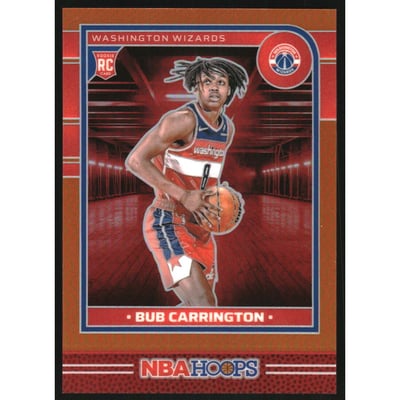 2024-25 Hoops Premium Prizms Orange #244 Bub Carrington