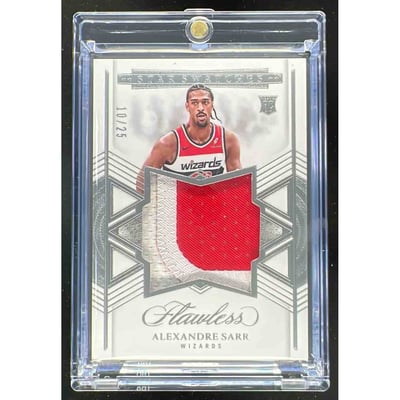 2024-25 Panini Flawless Star Swatches #17 Alexandre Sarr RC /25