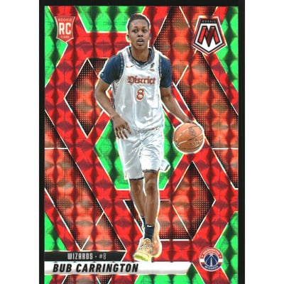 2024-25 Panini Mosaic Mosaic Choice Red and Green #206 Bub Carrington