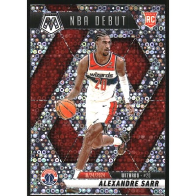 2024-25 Panini Mosaic Mosaic Fast Break Silver #254 Alexandre Sarr/NBA Debut