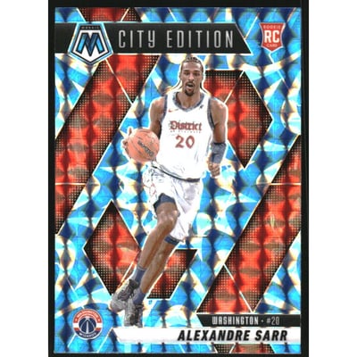 2024-25 Panini Mosaic Mosaic Reactive Blue #278 Alexandre Sarr/City Edition