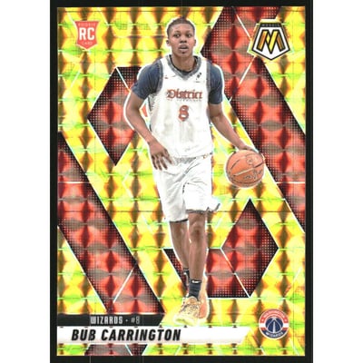 2024-25 Panini Mosaic Mosaic Reactive Yellow #206 Bub Carrington