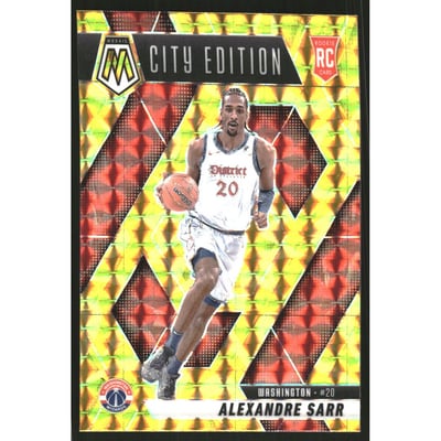 2024-25 Panini Mosaic Mosaic Reactive Yellow #278 Alexandre Sarr/City Edition