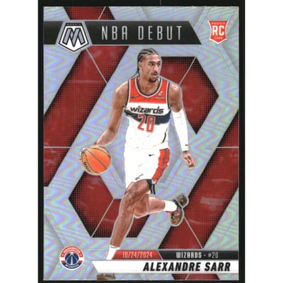 2024-25 Panini Mosaic Silver #254 Alexandre Sarr/NBA Debut