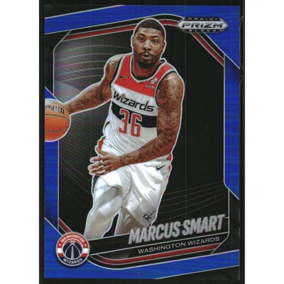 2024-25 Panini Prizm Black Prizms Blue #27 Marcus Smart