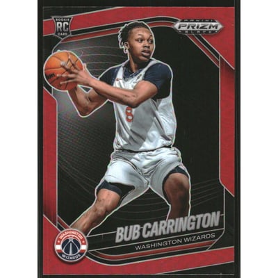 2024-25 Panini Prizm Black Prizms Red #92 Bub Carrington