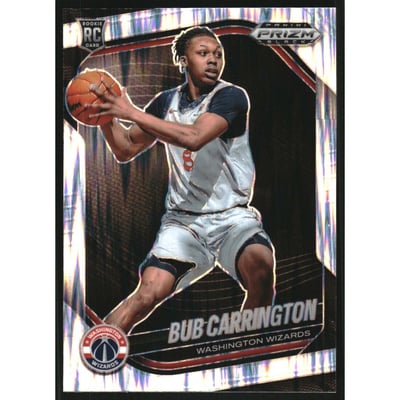 2024-25 Panini Prizm Black Prizms Skewed #92 Bub Carrington