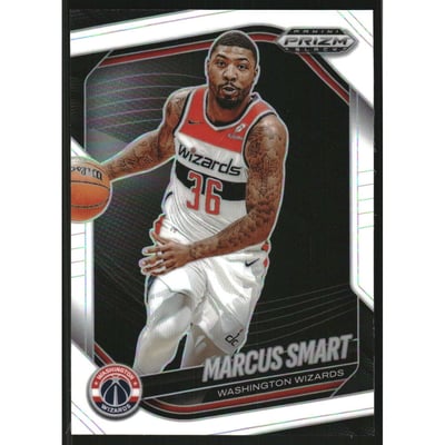 2024-25 Panini Prizm Black Prizms White #27 Marcus Smart