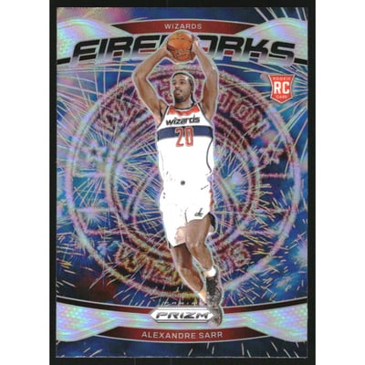 2024-25 Panini Prizm Fireworks Prizms Silver #21 Alexandre Sarr