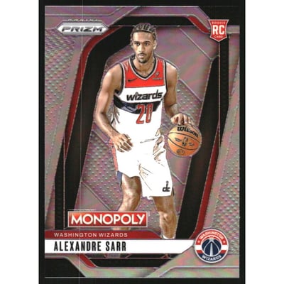 2024-25 Panini Prizm Monopoly Silver #86 Alexandre Sarr