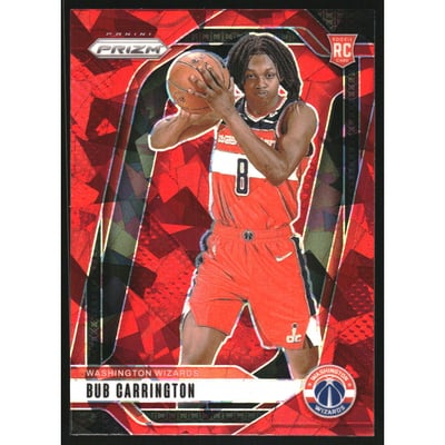 2024-25 Panini Prizm Prizms Red Ice #244 Bub Carrington