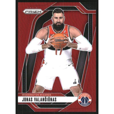 2024-25 Panini Prizm Prizms Red #76 Jonas Valanciunas
