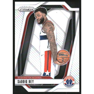 2024-25 Panini Prizm Prizms White #44 Saddiq Bey