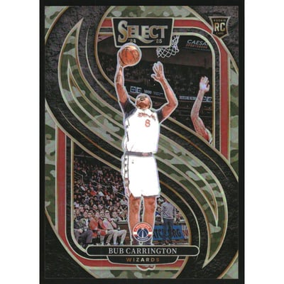 2024-25 Select Green Camo Prizms #197 Bub Carrington