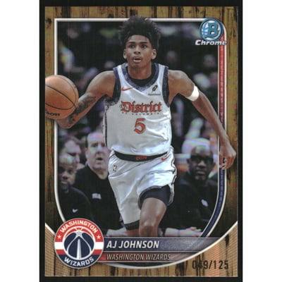 2025-26 Bowman Chrome Floorboard Refractors #BCV178 AJ Johnson