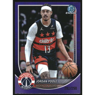 2025-26 Bowman Chrome Purple Refractors #BCV97 Jordan Poole