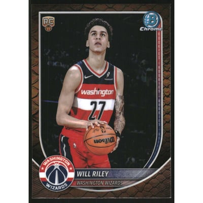 2025-26 Bowman Chrome Reptilian Refractors #BCV21 Will Riley