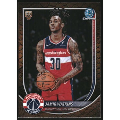 2025-26 Bowman Chrome Reptilian Refractors #BCV44 Jamir Watkins