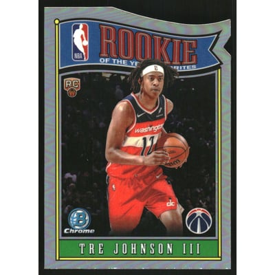 2025-26 Bowman Chrome Rookie of the Year Favorites Refractors #RY6 Tre Johnson III