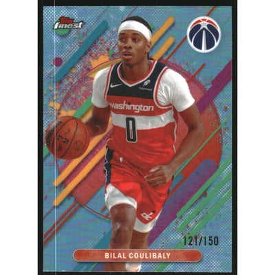 2025-26 Finest Sky Blue Refractors #258 Bilal Coulibaly R
