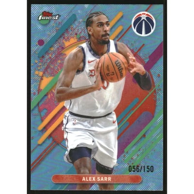 2025-26 Finest Sky Blue Refractors #259 Alex Sarr R