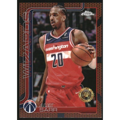 2025-26 Topps Chrome Basketball Refractors #218 Alex Sarr