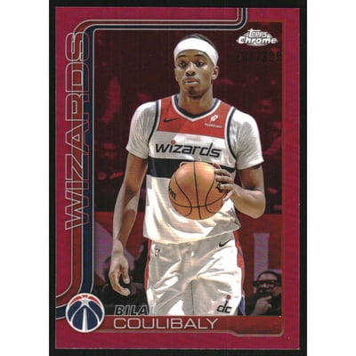 2025-26 Topps Chrome Magenta Refractors #208 Bilal Coulibaly
