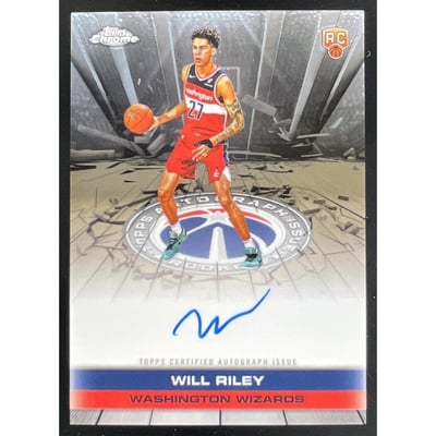 2025-26 Topps Chrome Topps Certified Issue Rookies #TAIR-WR Will Riley RC Auto