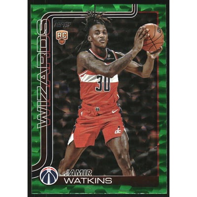 2025-26 Topps Crackleboard Green #244 Jamir Watkins