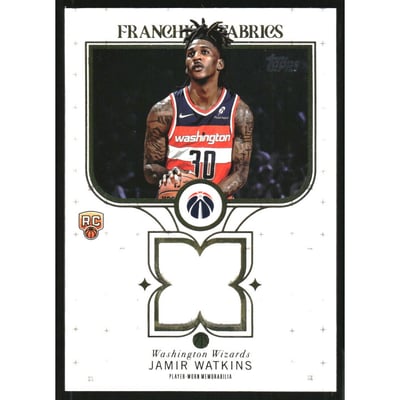 2025-26 Topps Franchise Fabrics #FFJW Jamir Watkins