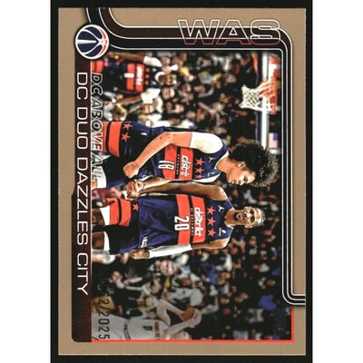 2025-26 Topps Gold #285 DC Above All/Kyshawn George/Alex Sarr