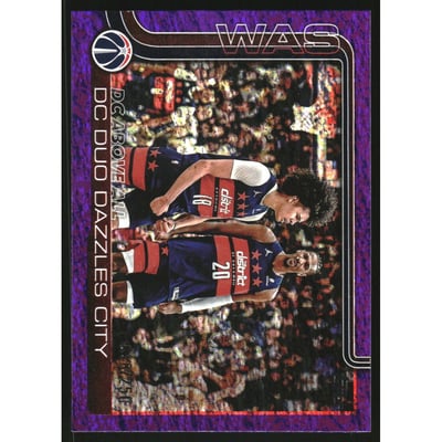 2025-26 Topps Purple Holo Foil #285 DC Above All/Kyshawn George/Alex Sarr