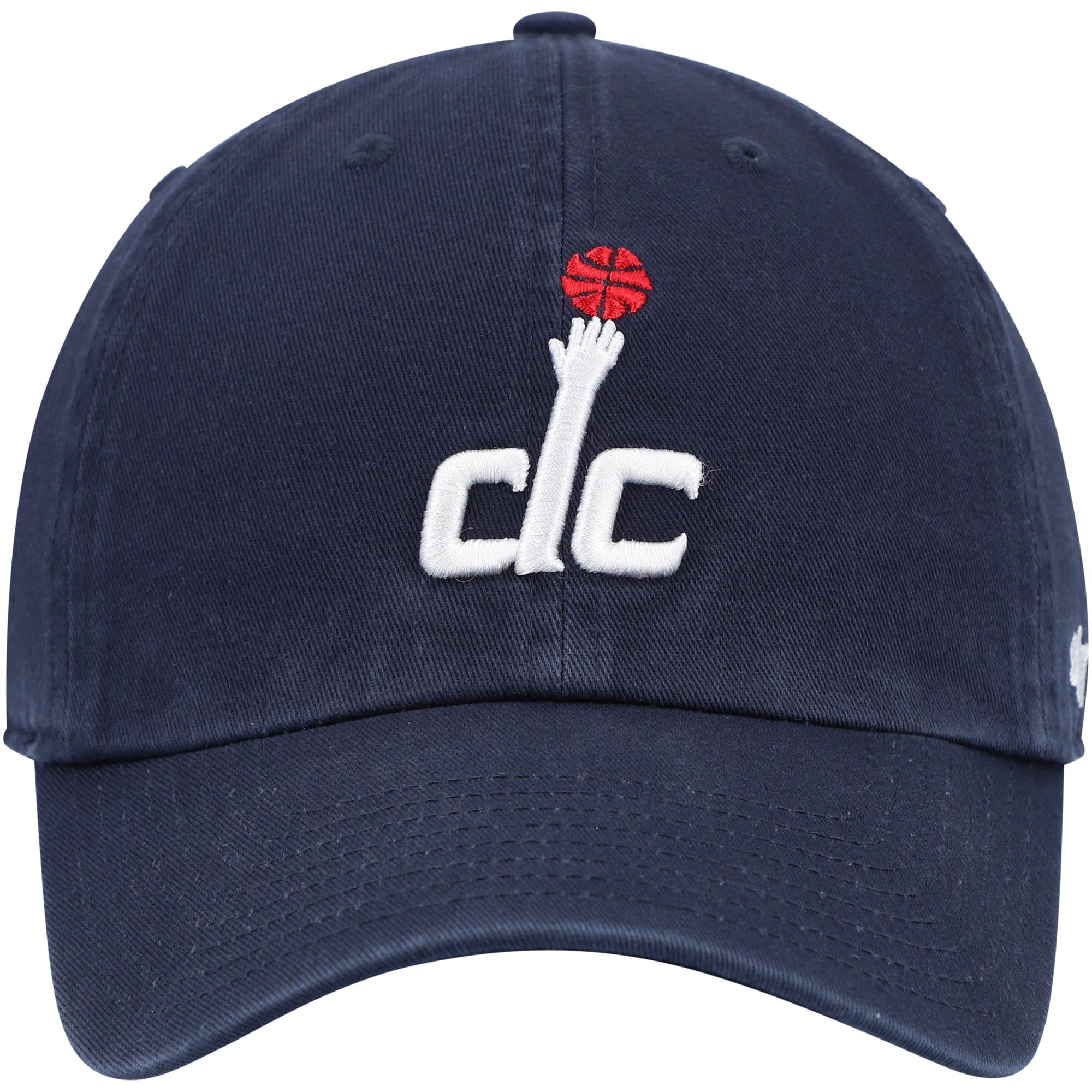 Men's '47  Navy Washington Wizards Core Logo Clean Up Adjustable Hat