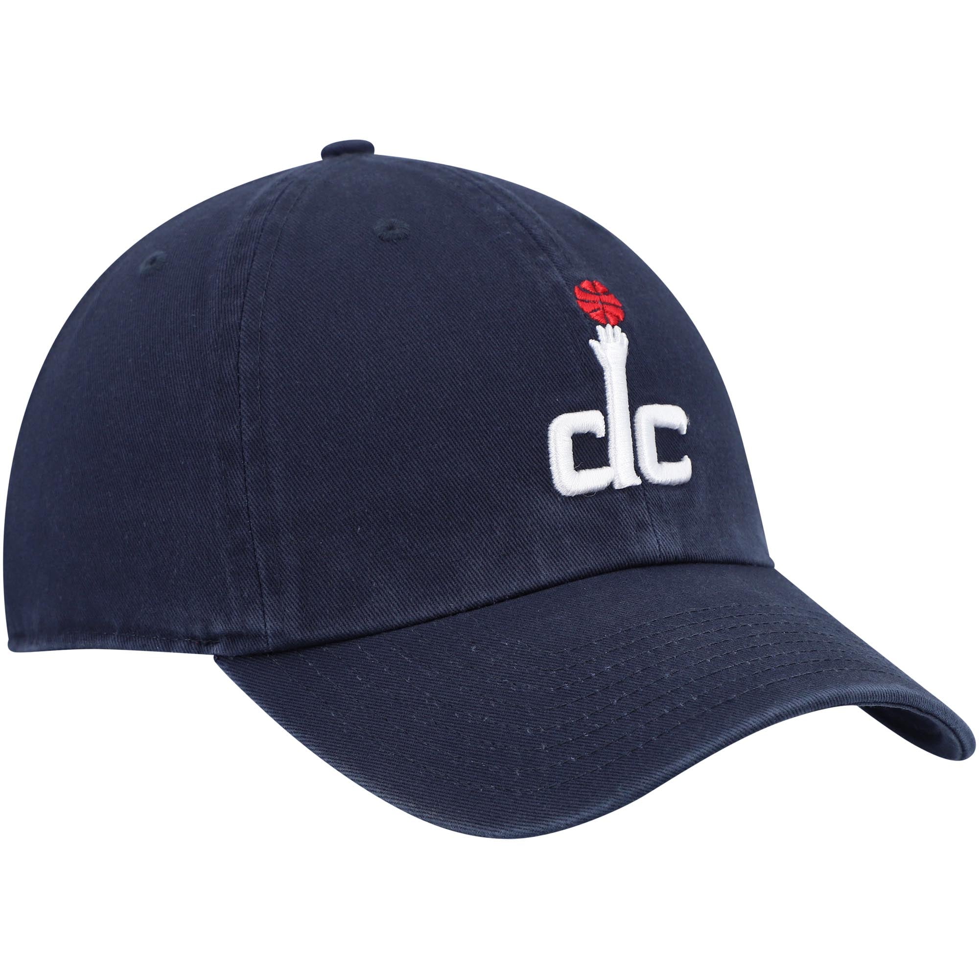 Men's '47  Navy Washington Wizards Core Logo Clean Up Adjustable Hat