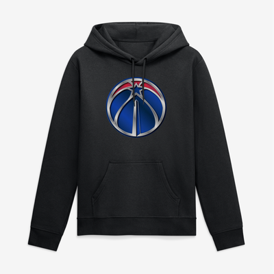Washington Wizards Big & Tall Metallic Mascot Hoodie - Black