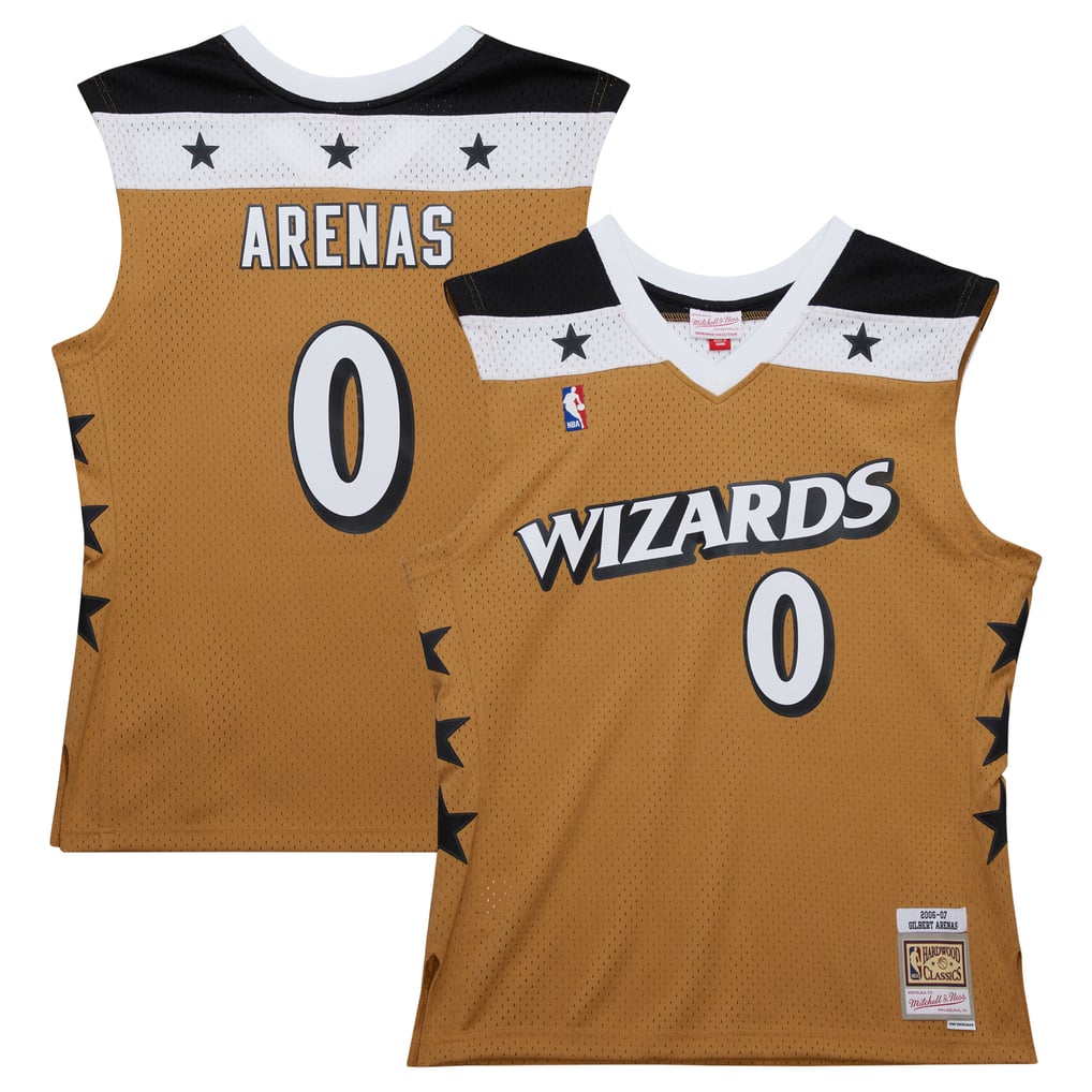 Maillot Washington Bullets Signé Gilbert Arenas - Authentifié PSA - Hardwood Classics