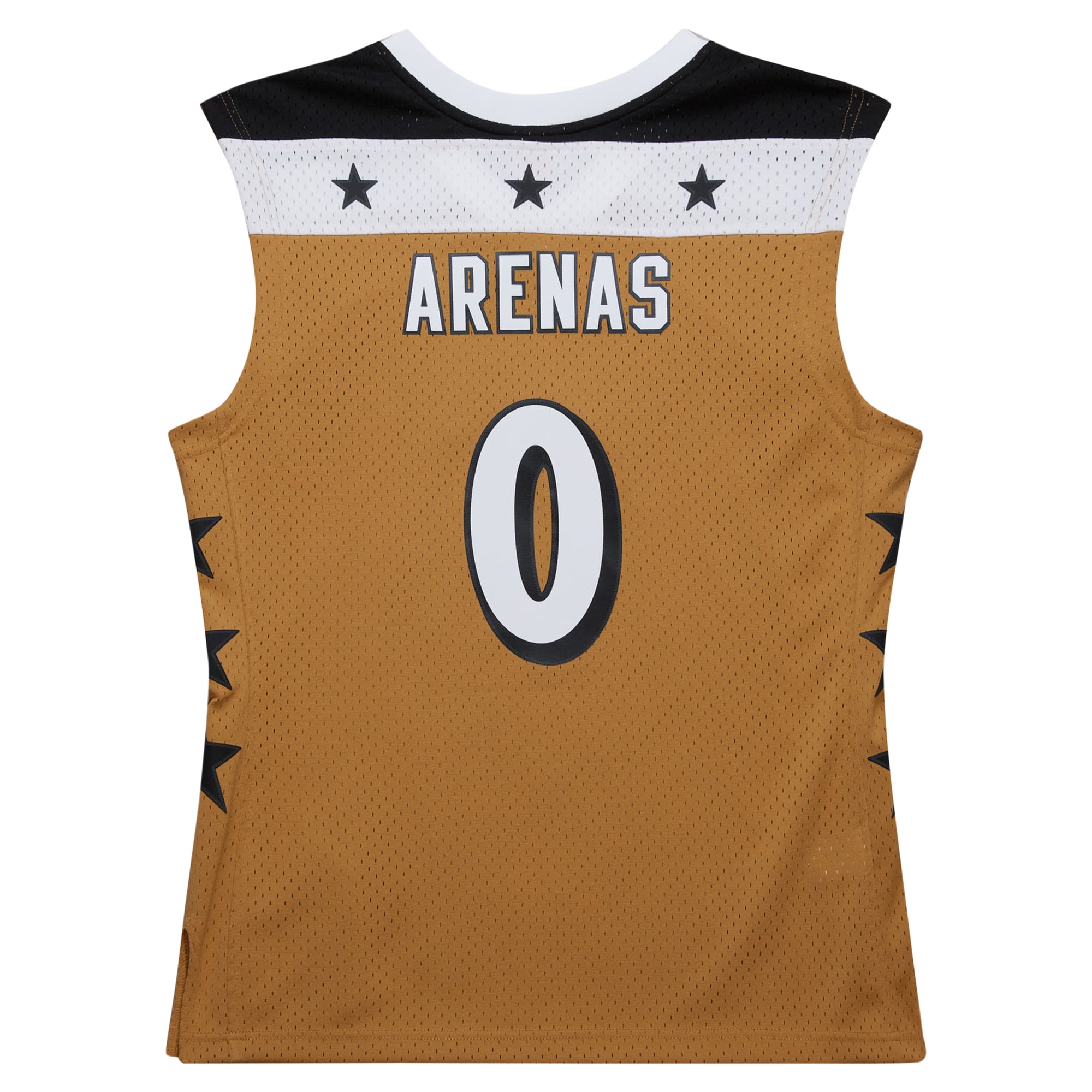 Men's Mitchell & Ness Gilbert Arenas Gold Washington Wizards 2006/07 Hardwood Classics Swingman Jersey