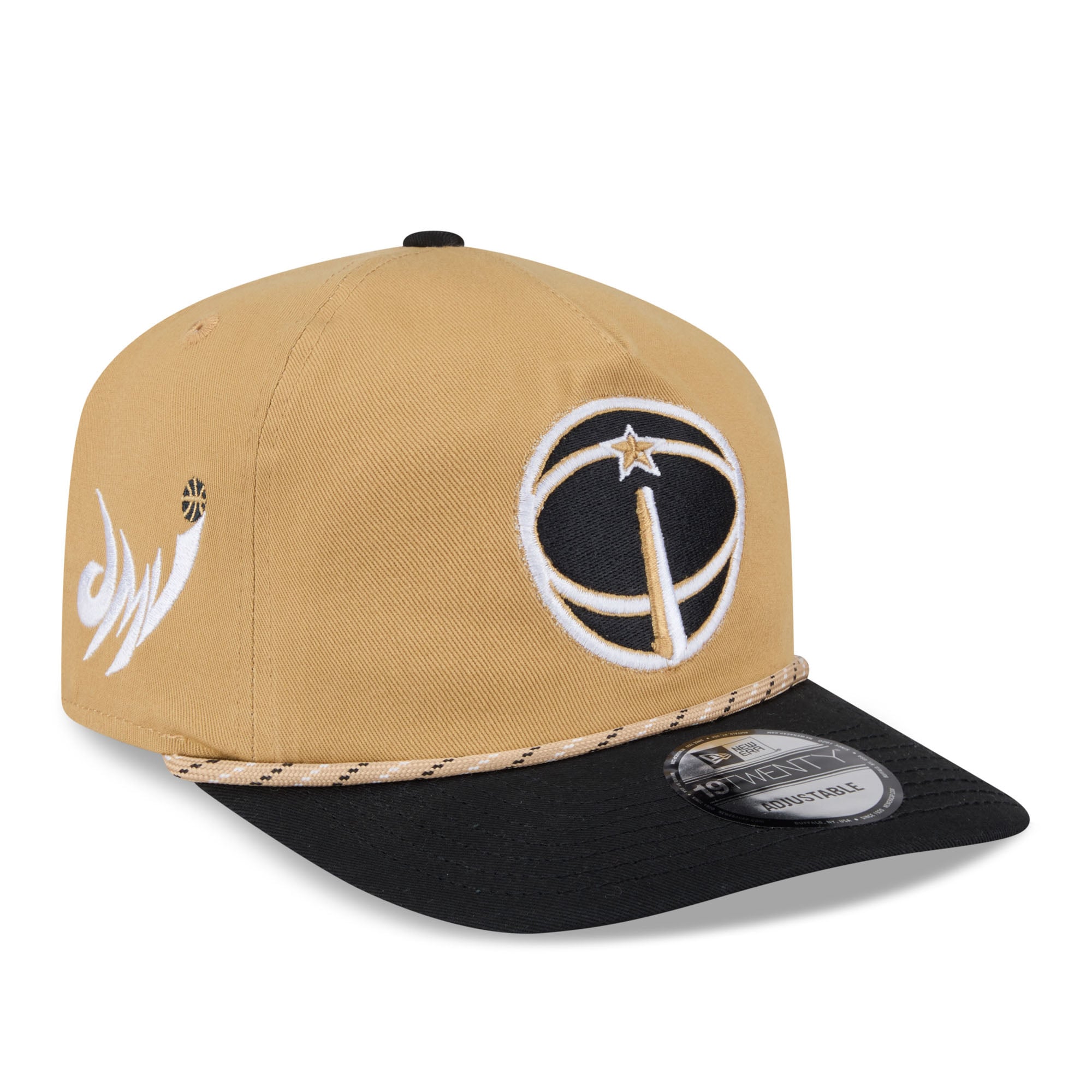 Men's New Era Gold/Black Washington Wizards 2025/26 City Edition 19TWENTY Adjustable Hat