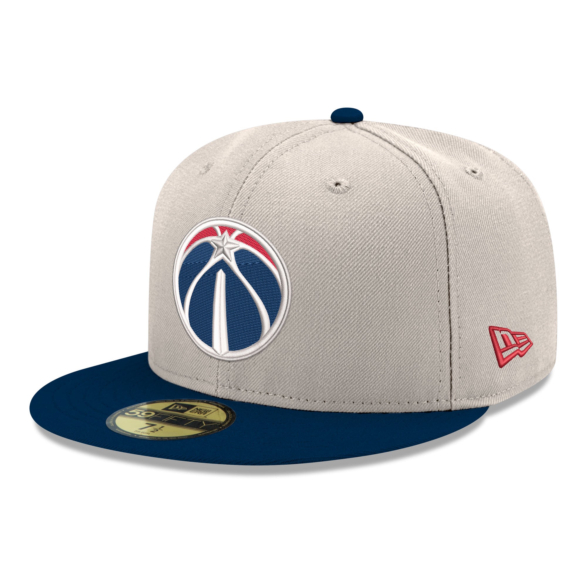 Men's Washington Wizards New Era Gray/Navy Chrome 59FIFTY Fitted Hat