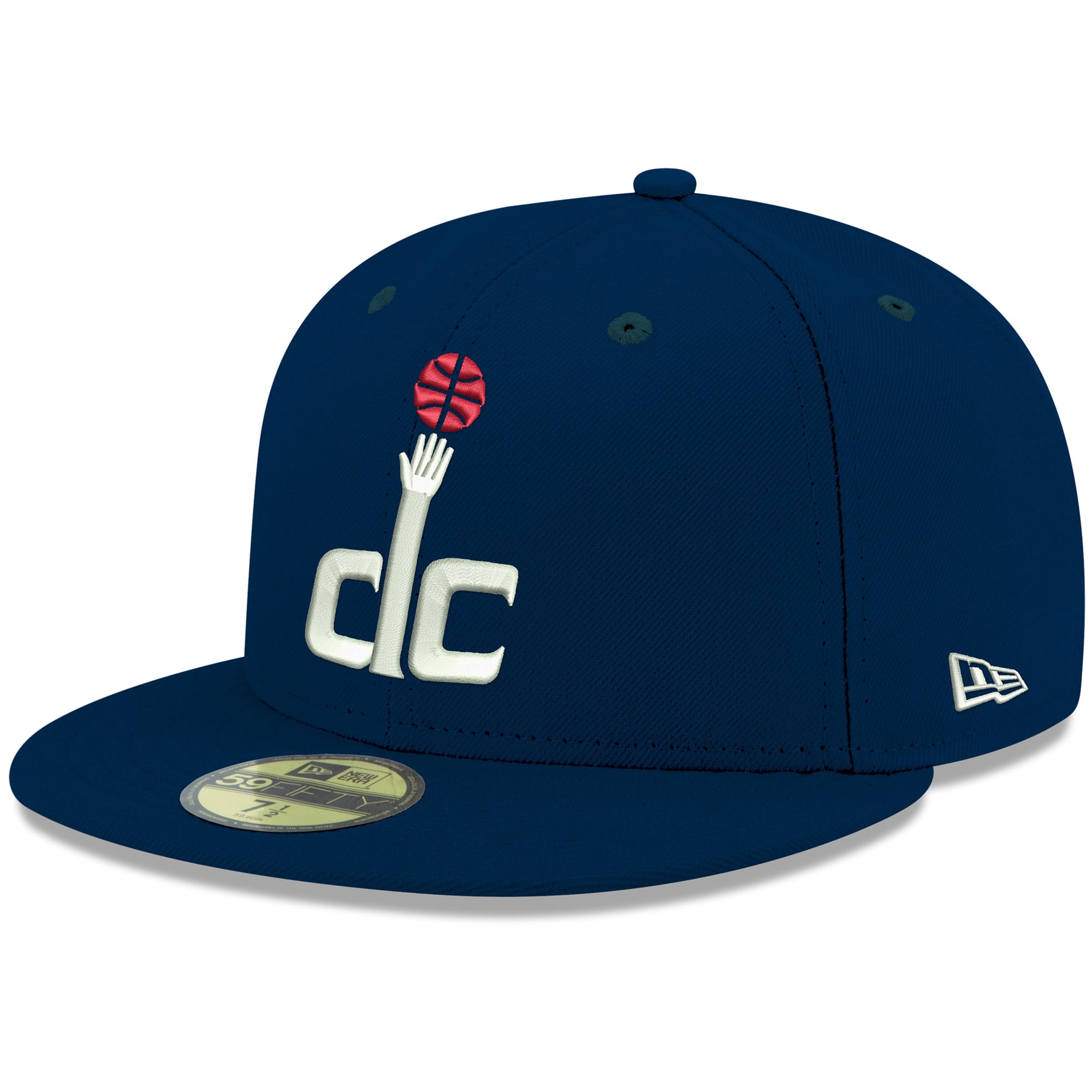Men's Washington Wizards New Era Navy Official Team Color 59FIFTY Fitted Hat