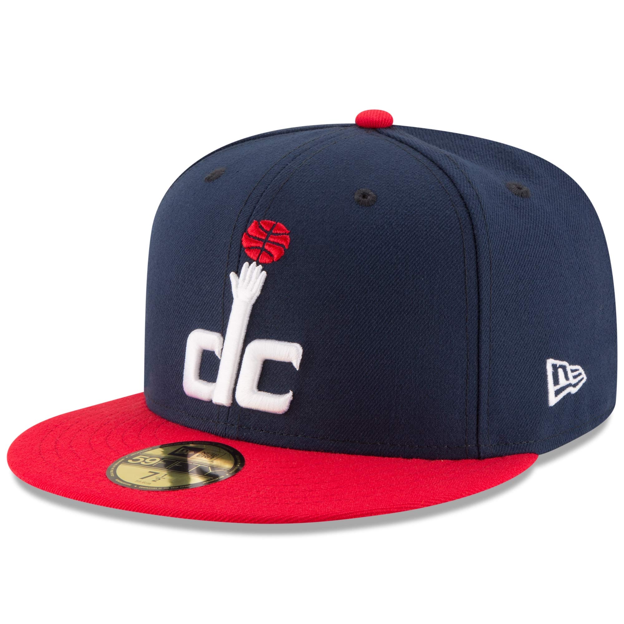 Men's Washington Wizards New Era Navy/Red Official Team Color 2Tone 59FIFTY Fitted Hat