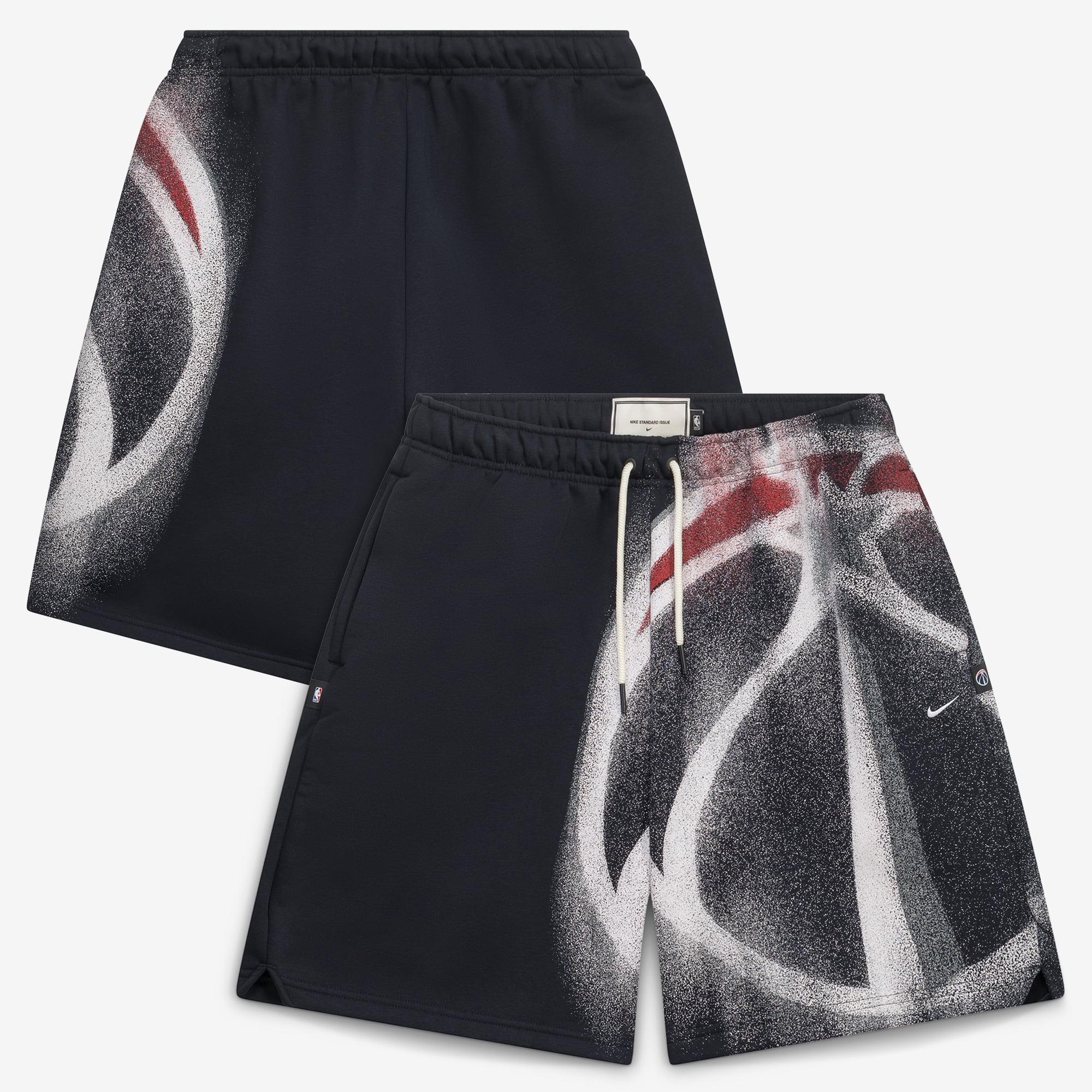 Short de sport Nike Black Washington Wizards 2026 Standard Issue pour homme