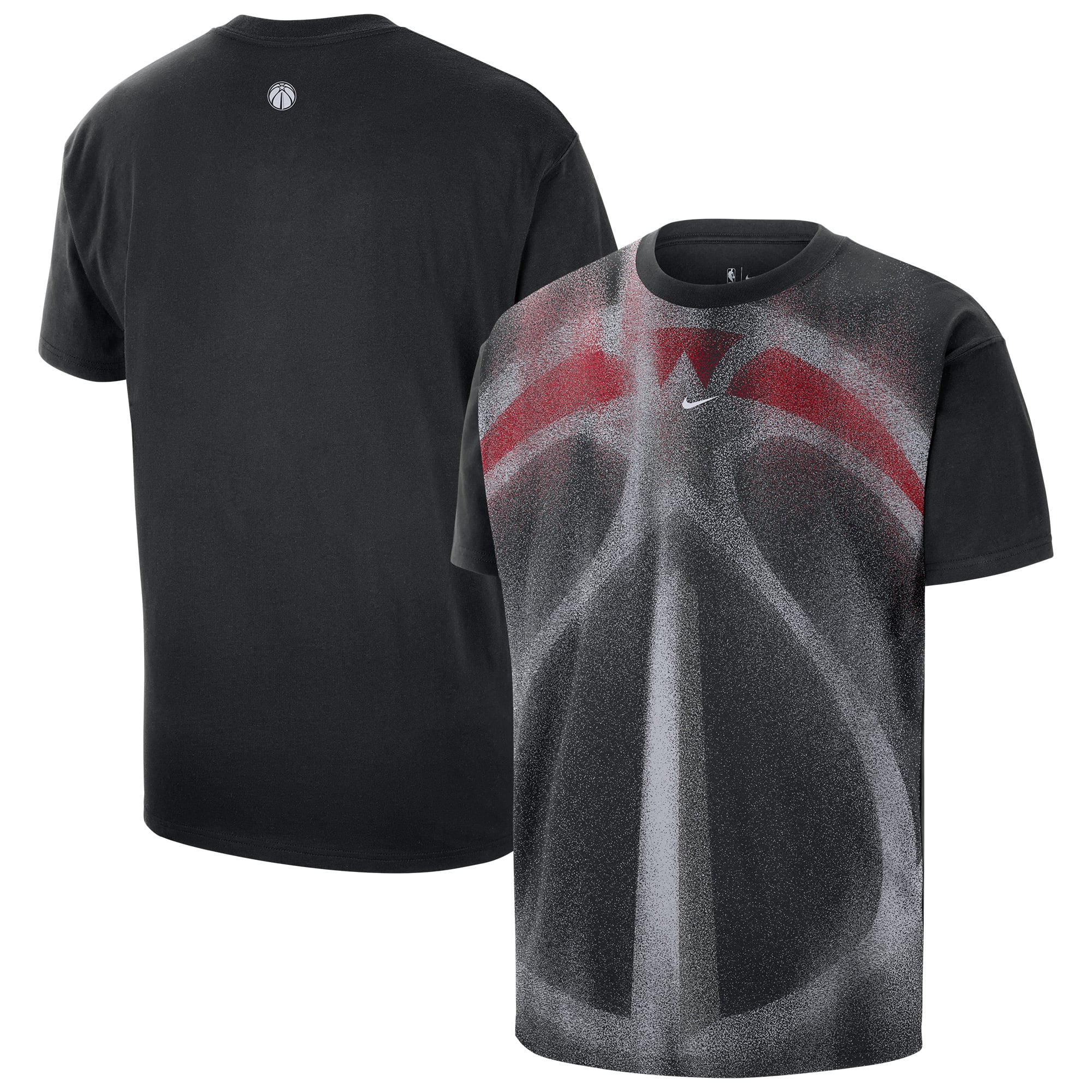 T-shirt d'entraînement Nike Black Washington Wizards 2026 Standard Issue pour homme