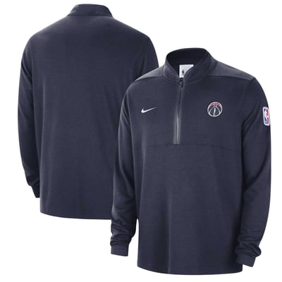 Washington Wizards Nike Authentic Performance Half-Zip Jacket - Navy