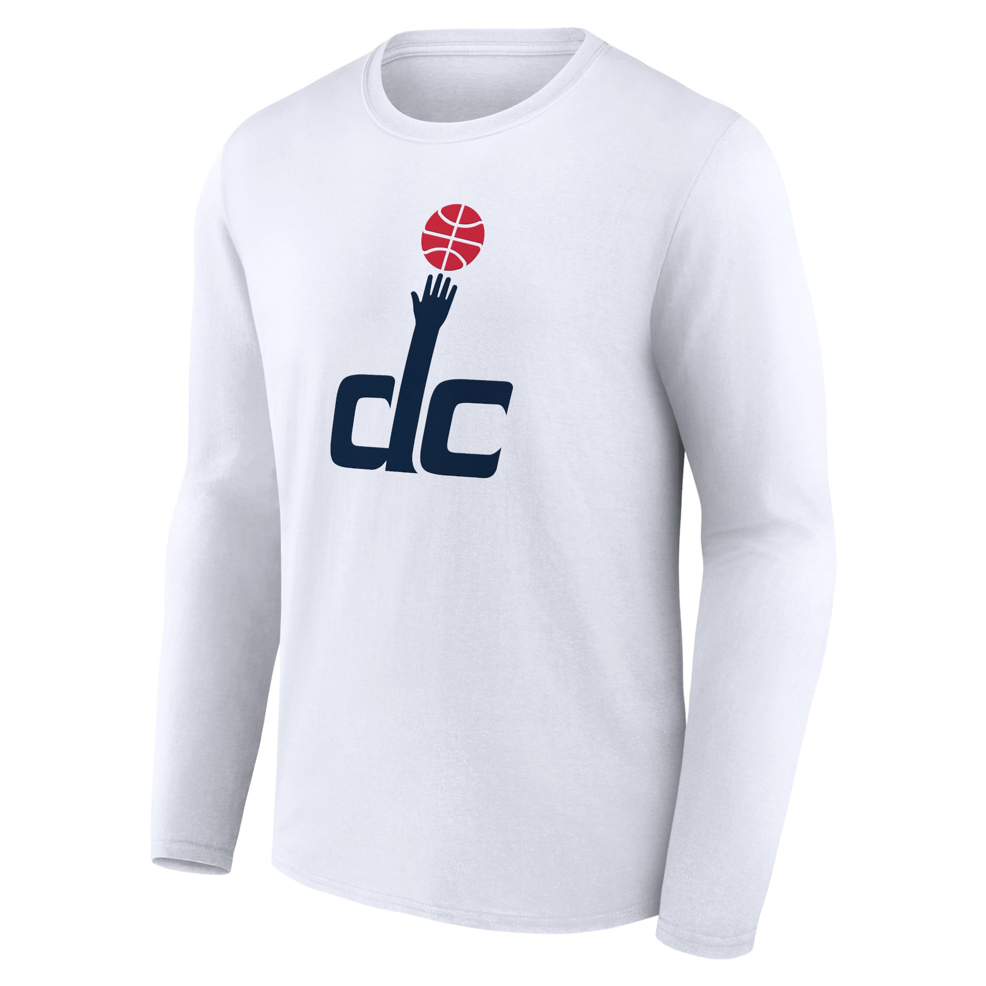 Men's White Washington Wizards Alternate Logo Long Sleeve T-Shirt