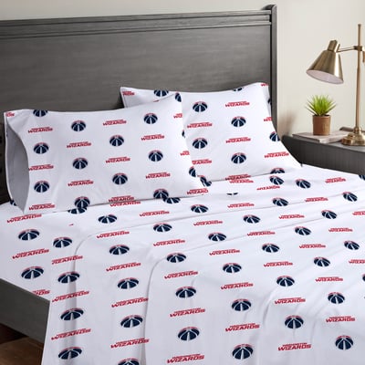 Washington Wizards Pegasus Four-Piece Queen Sheet Set