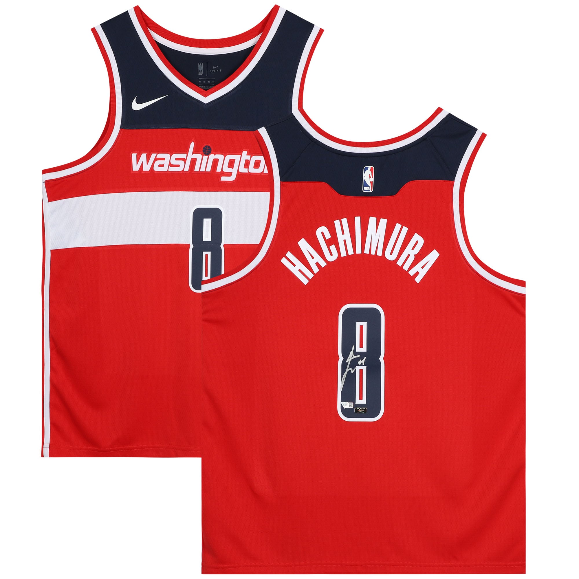 Rui Hachimura Washington Wizards Autographed Red Swingman Jersey