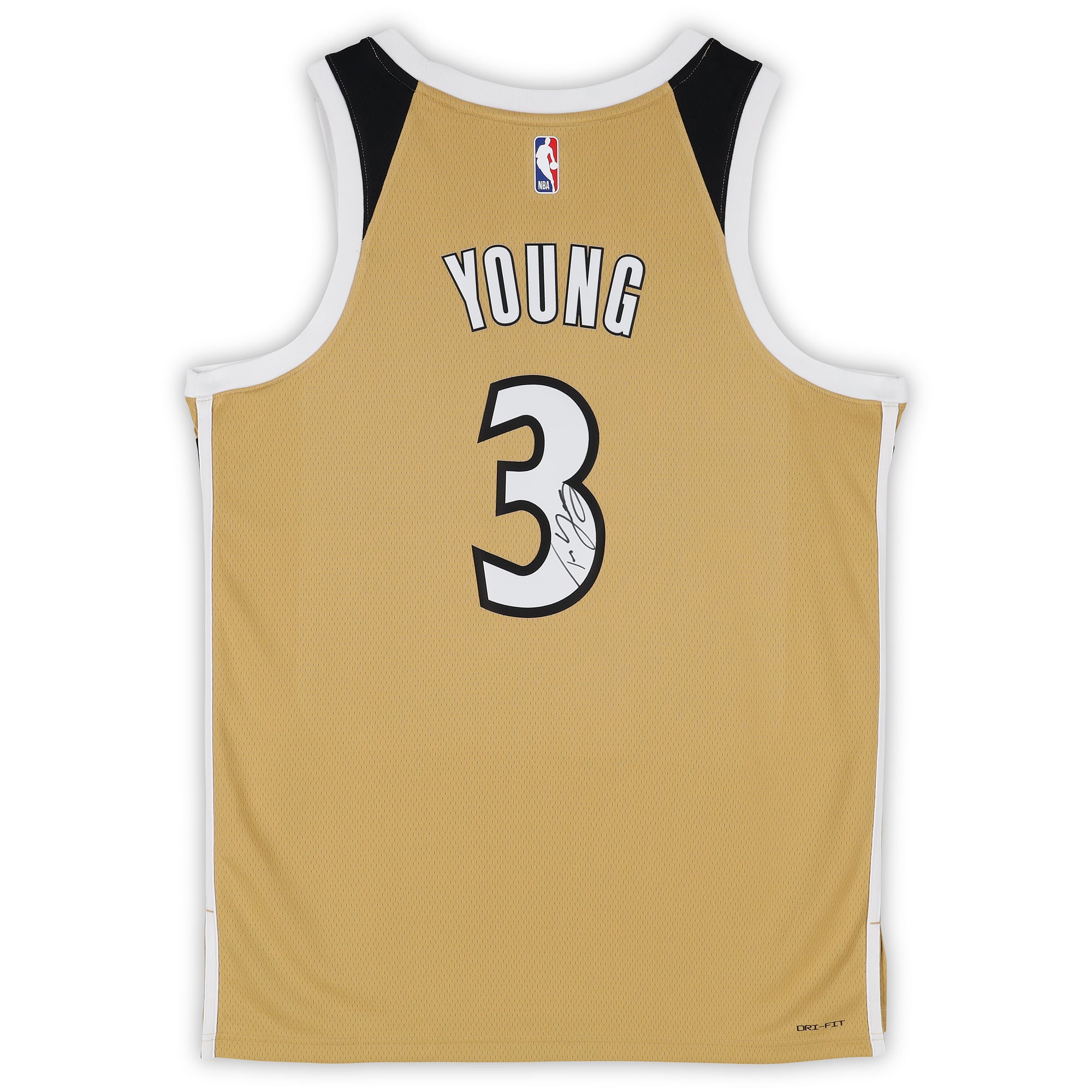 Maillot Swingman Nike City Edition or autographié par Trae Young des Washington Wizards (saison 2025-2026)